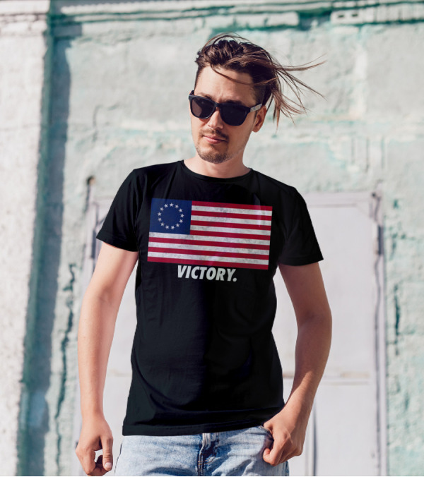 Betsy Ross Flag Victory T-Shirt