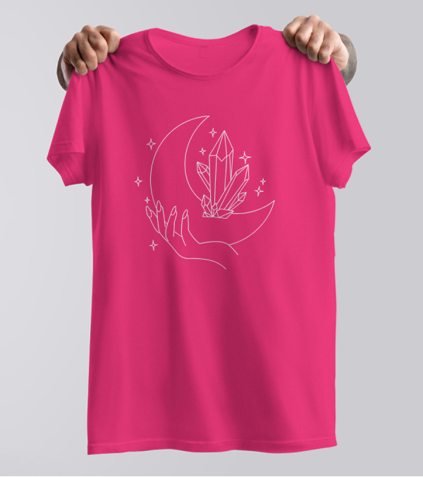 Eleanor Neale Moon Crystal Hand Stars Merch T-Shirt