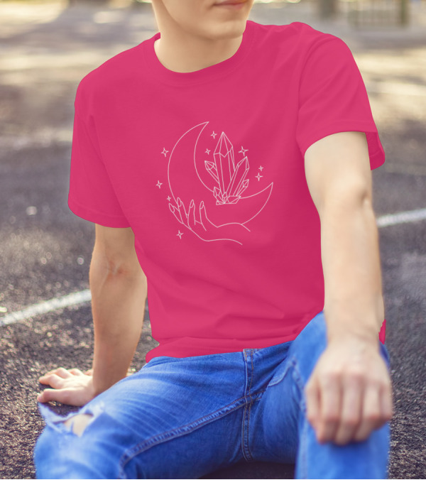 Eleanor Neale Moon Crystal Hand Stars Merch T-Shirt