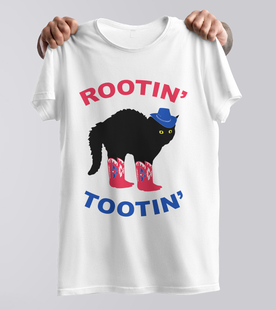Rootin' Tootin' Cat With Cowboy Hat And Boots T-Shirt