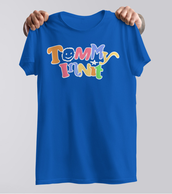 TommyInnit Colorful Text Design With Smiley Face And Star T-Shirt