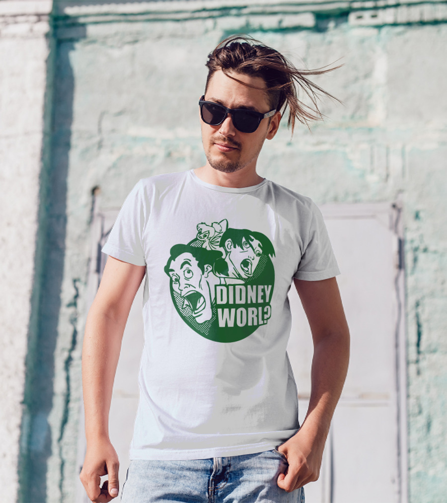 DIDNEY WORL Disney Parody Characters Reaction T-Shirt