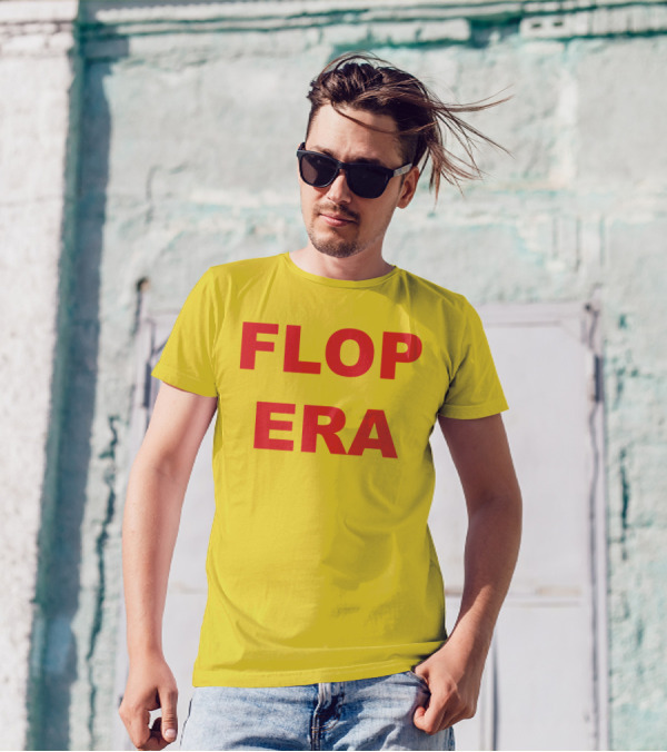 FLOP ERA Yellow Background T-Shirt
