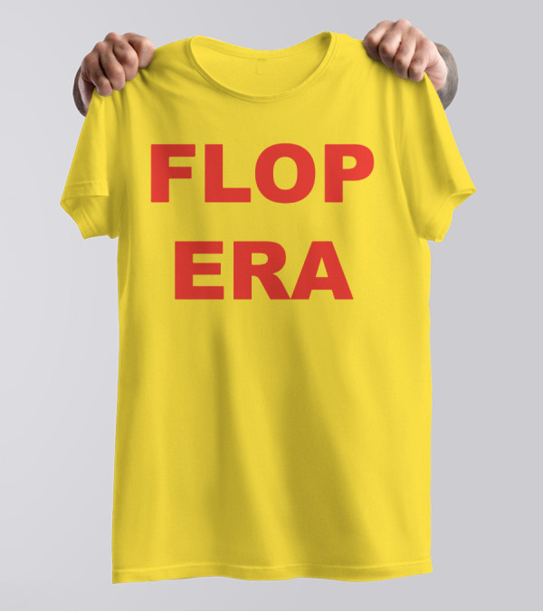 FLOP ERA Yellow Background T-Shirt