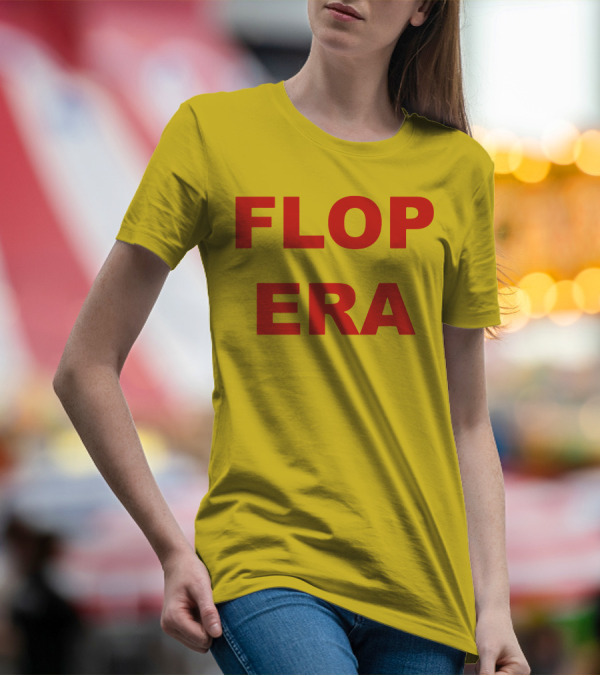 FLOP ERA Yellow Background T-Shirt