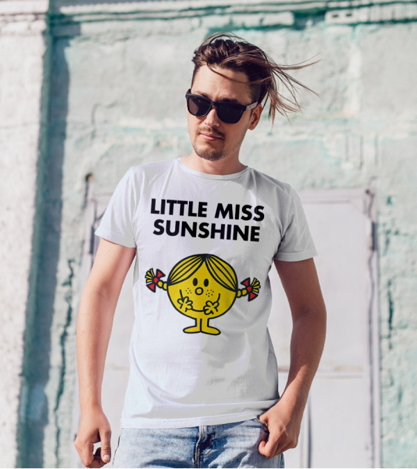 LITTLE MISS SUNSHINE CHARACTER POSES WITH PIGTAILS AND SMILE T-Shirt