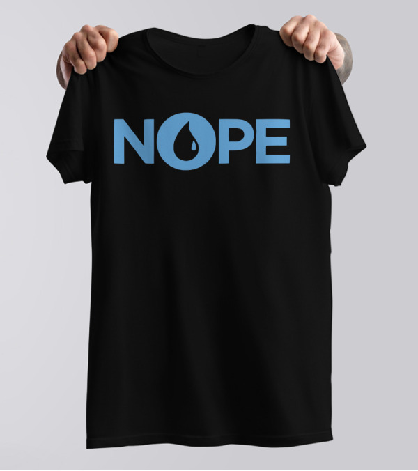 NOPE Blue Water Drop T-Shirt