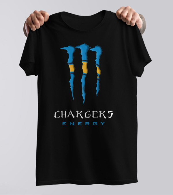 Chargers Energy 27 Monster Inspired Claw Marks T-Shirt
