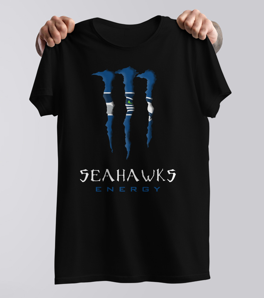 Seahawks Energy Claw Logo 29 Seattle Seahawks T-Shirt
