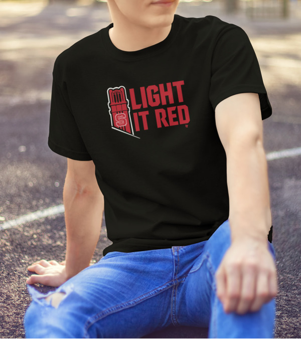 NC State Light It Red Tower T-Shirt