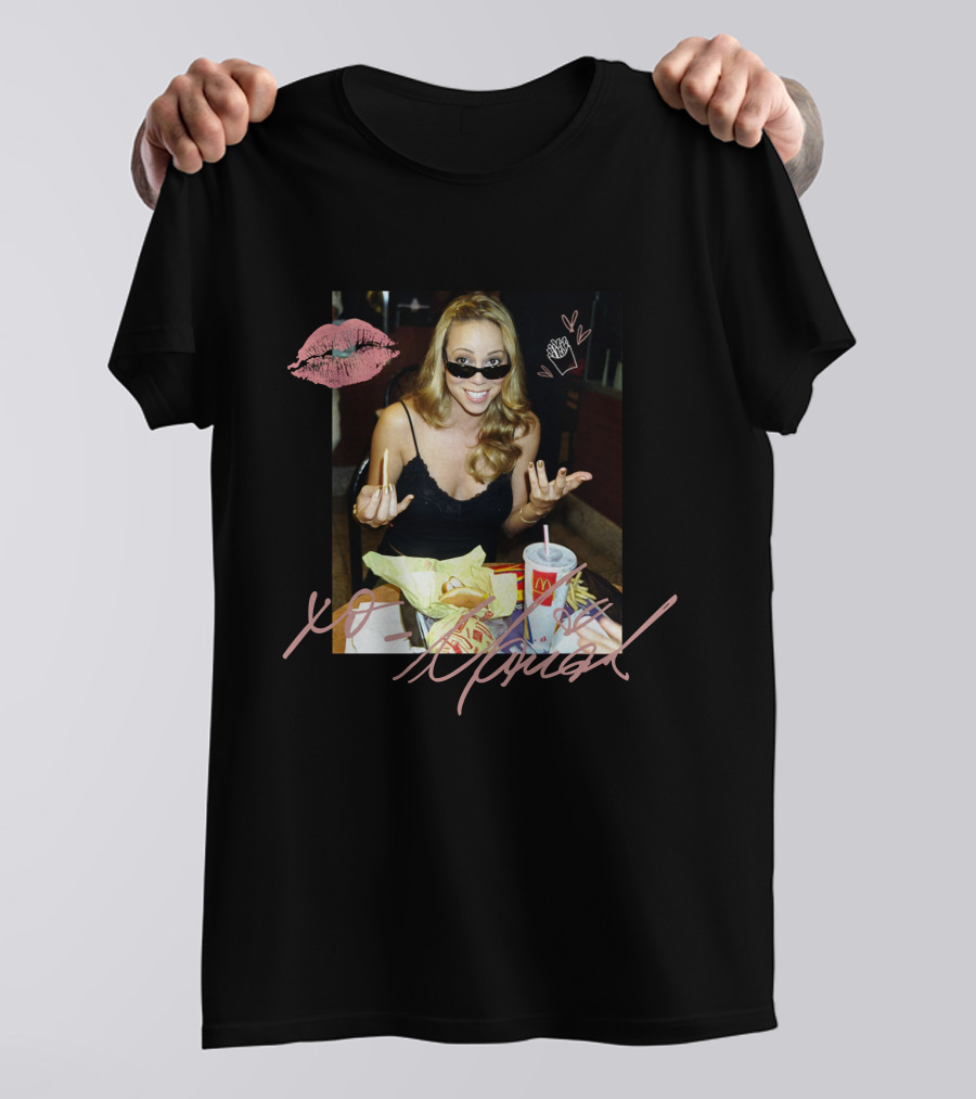 XO Mariah Carey McDonald's Fries And Drink Fun T-Shirt