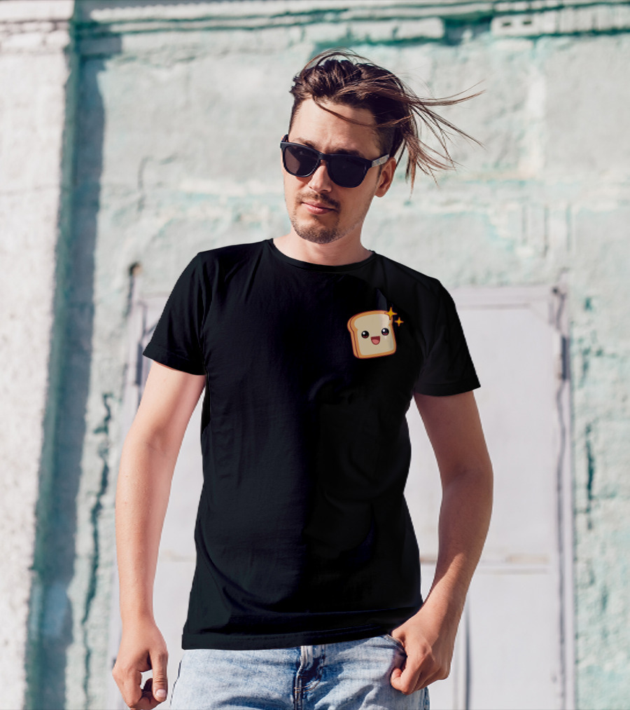 SP33DY X SIDEARMS FRIENDSHIP BREAD LIMITED TIME Toast Emoji T-Shirt