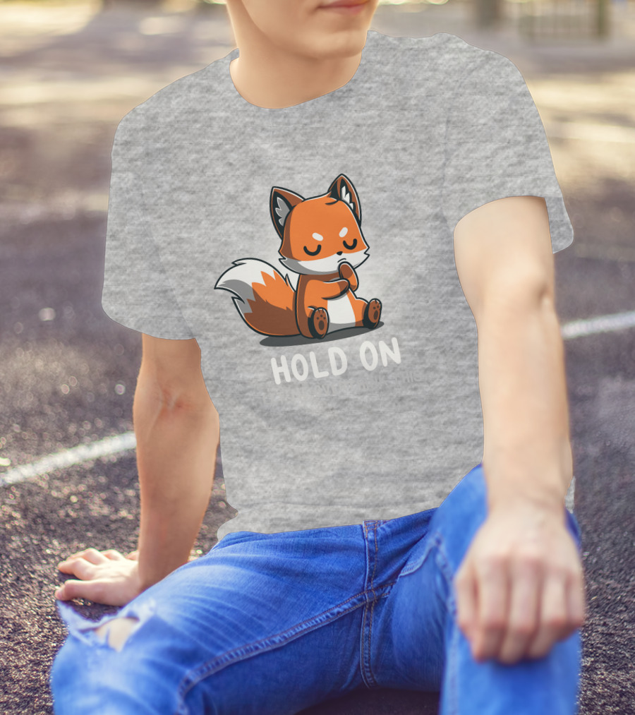 TeeTurtle Hold On Let Me Overthink This Fox T-Shirt