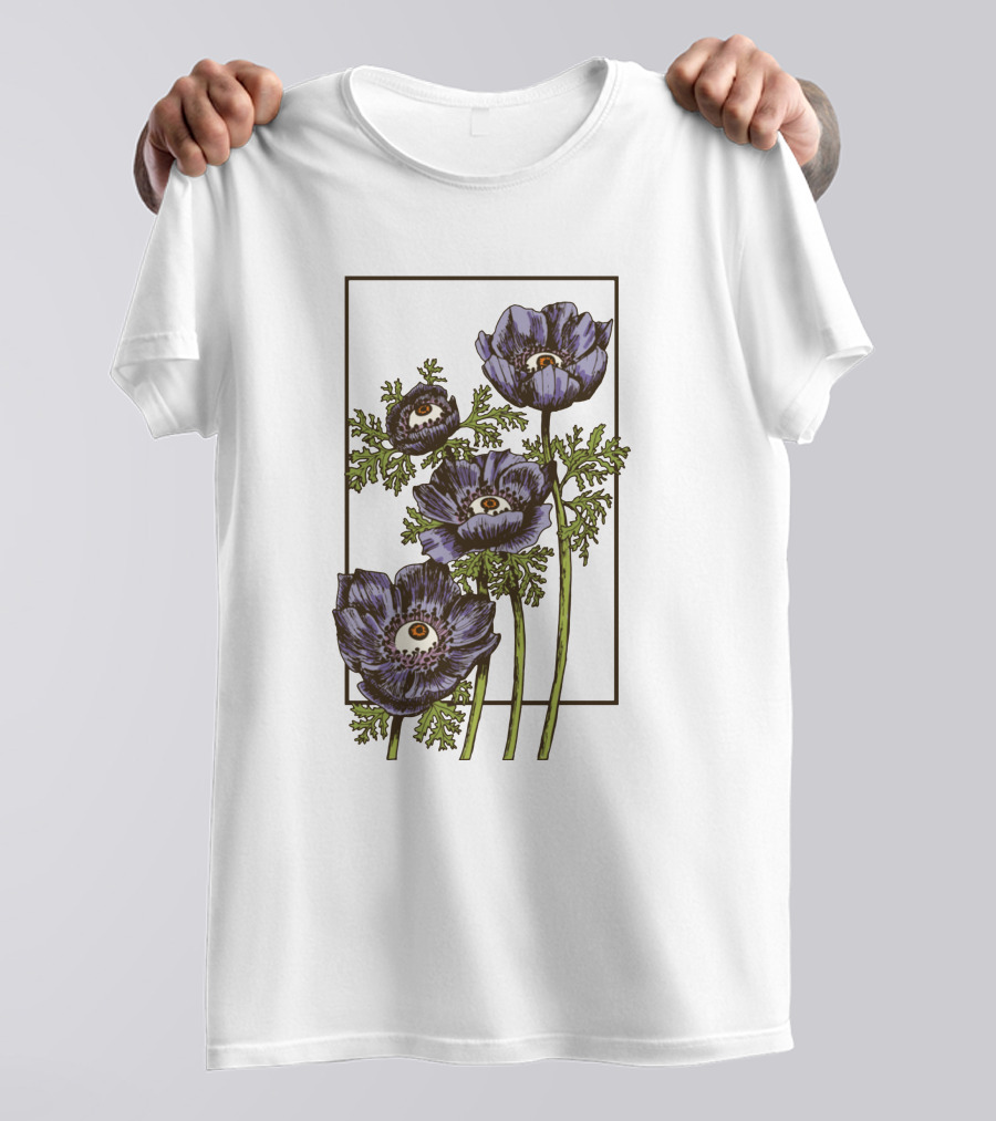 Creepy Eye Anemone Botanical Clothing T-Shirt