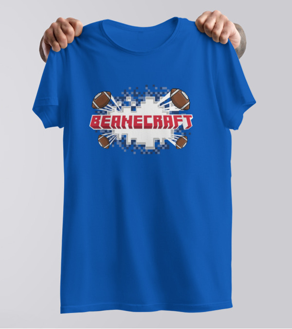 Beanecraft Pixel Style Football T-Shirt