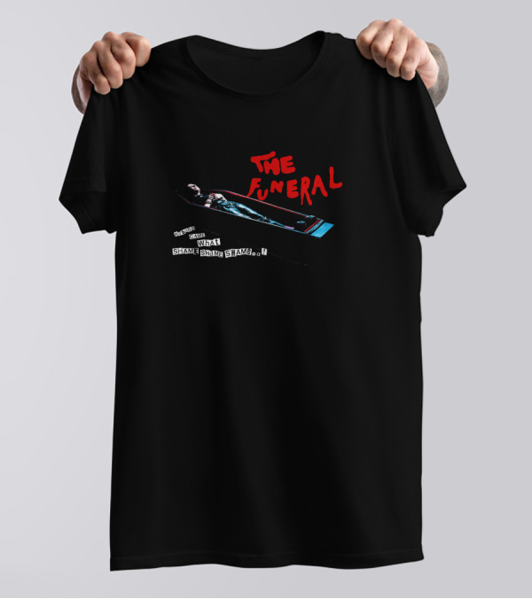 The Funeral Coffin Text What Shame Yungblud Merch Shop T-Shirt