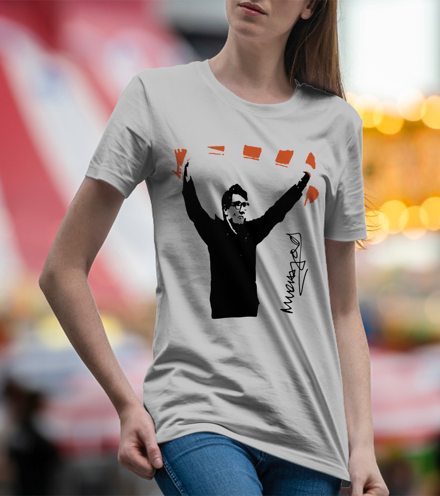 Luton Town FC Mick Harford Orange Scarf T-Shirt