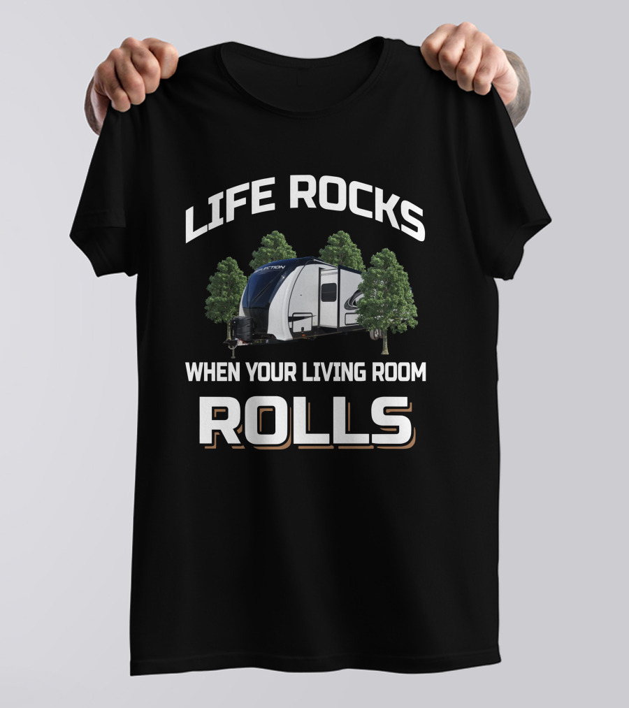 Life Rocks When Your Living Room Rolls Reflection 315 T-Shirt