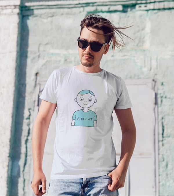 Violent Graphic On Person T-Shirt