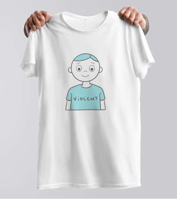 Violent Graphic On Person T-Shirt