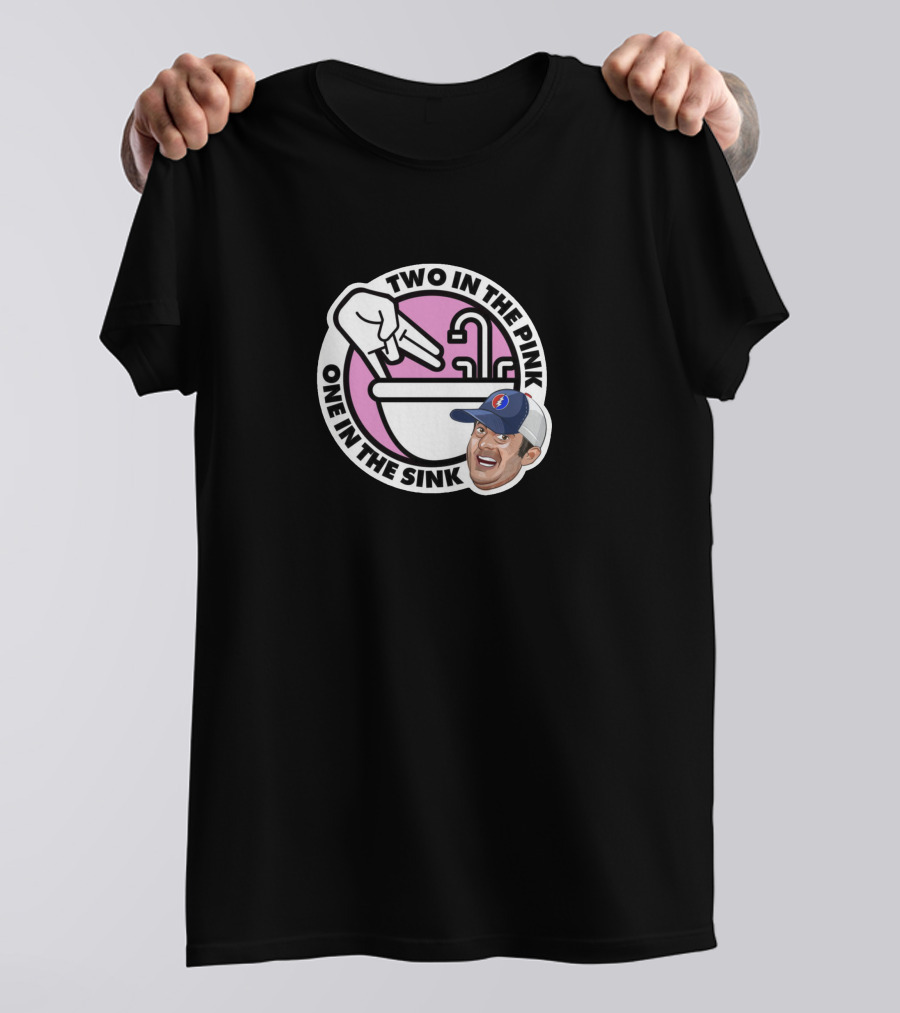 Dan Le Batard And Friends Two In The Pink One In The Sink Pink Background T-Shirt