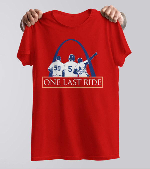 One Last Ride STL Sports Central Arch Baseball Trio T-Shirt