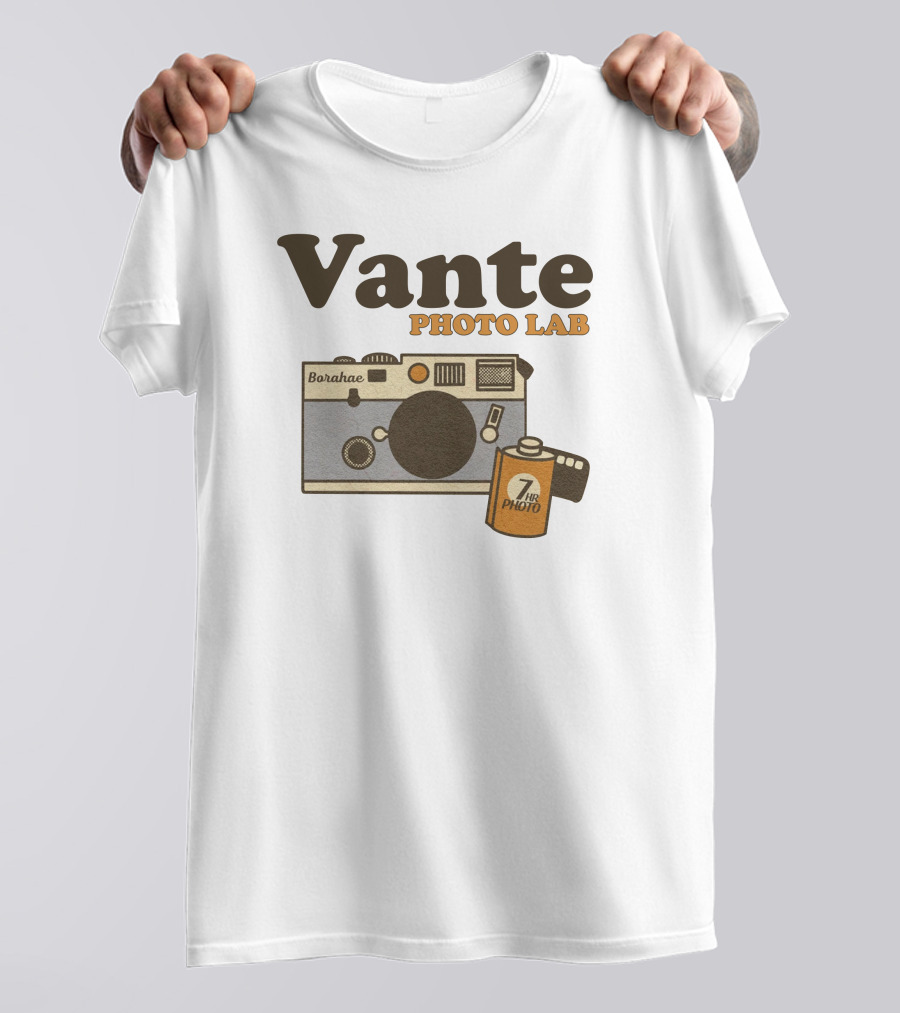 Vante Photo Lab Borahae 7Hr Photo Camera T-Shirt