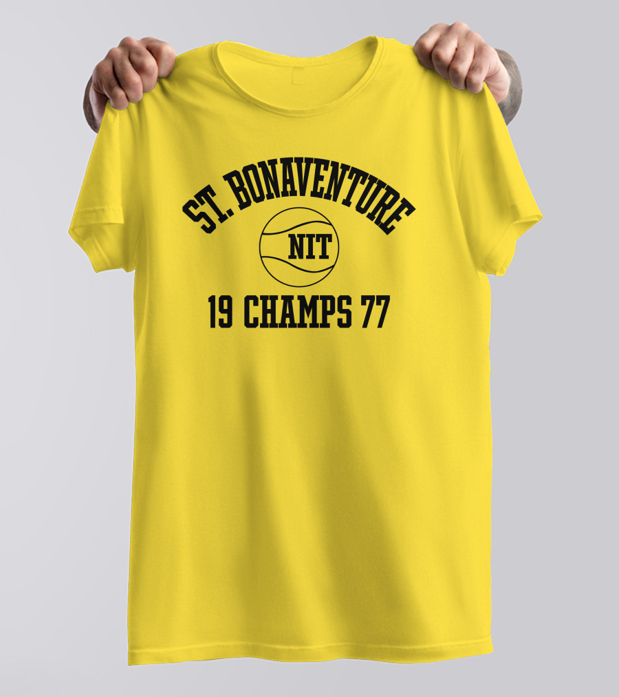 St. Bonaventure NIT 19 Champs 77 Basketball T-Shirt