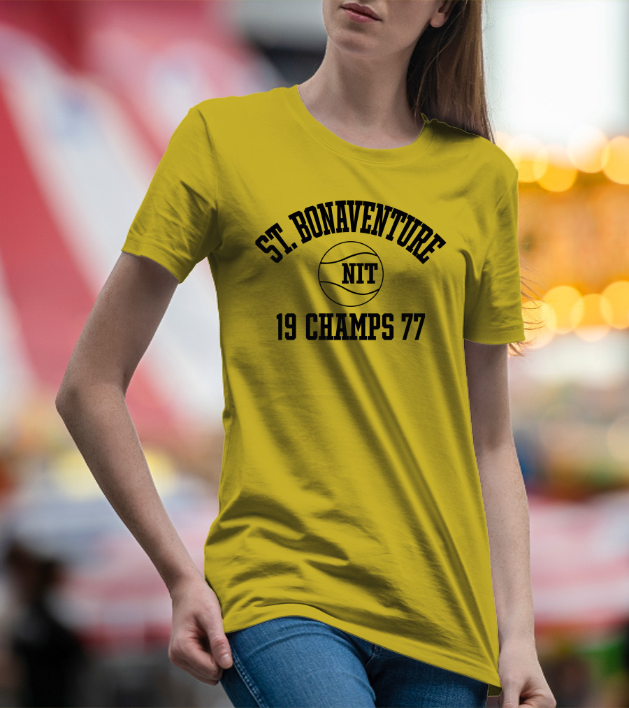 St. Bonaventure NIT 19 Champs 77 Basketball T-Shirt