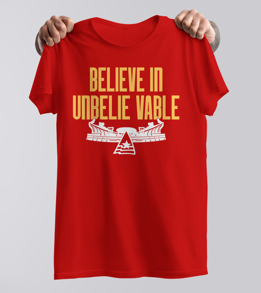 Chiefsaholic Believe In Unbelievable Stadium T-Shirt