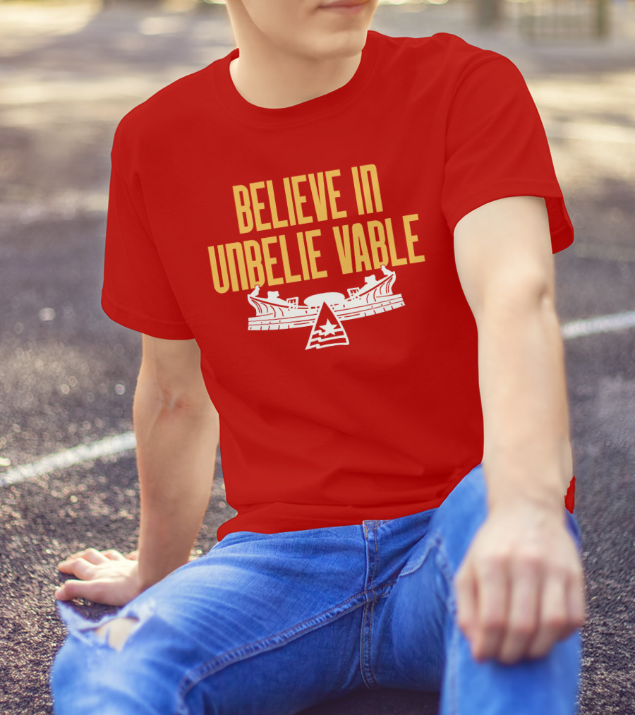 Chiefsaholic Believe In Unbelievable Stadium T-Shirt