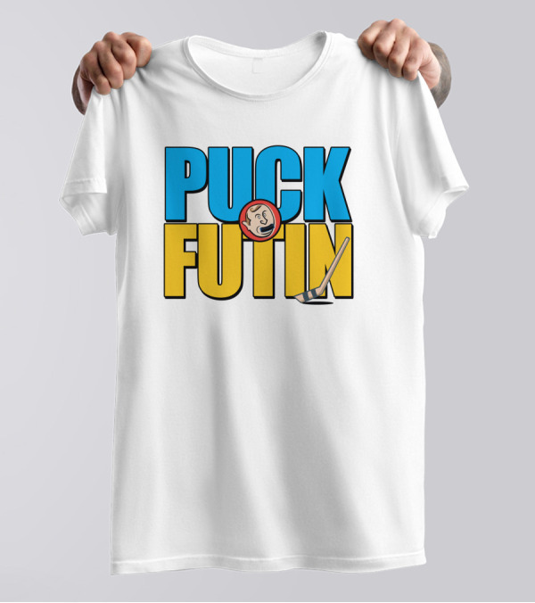 Stephanie Miller Puck Futin Hockey Stick Face T-Shirt