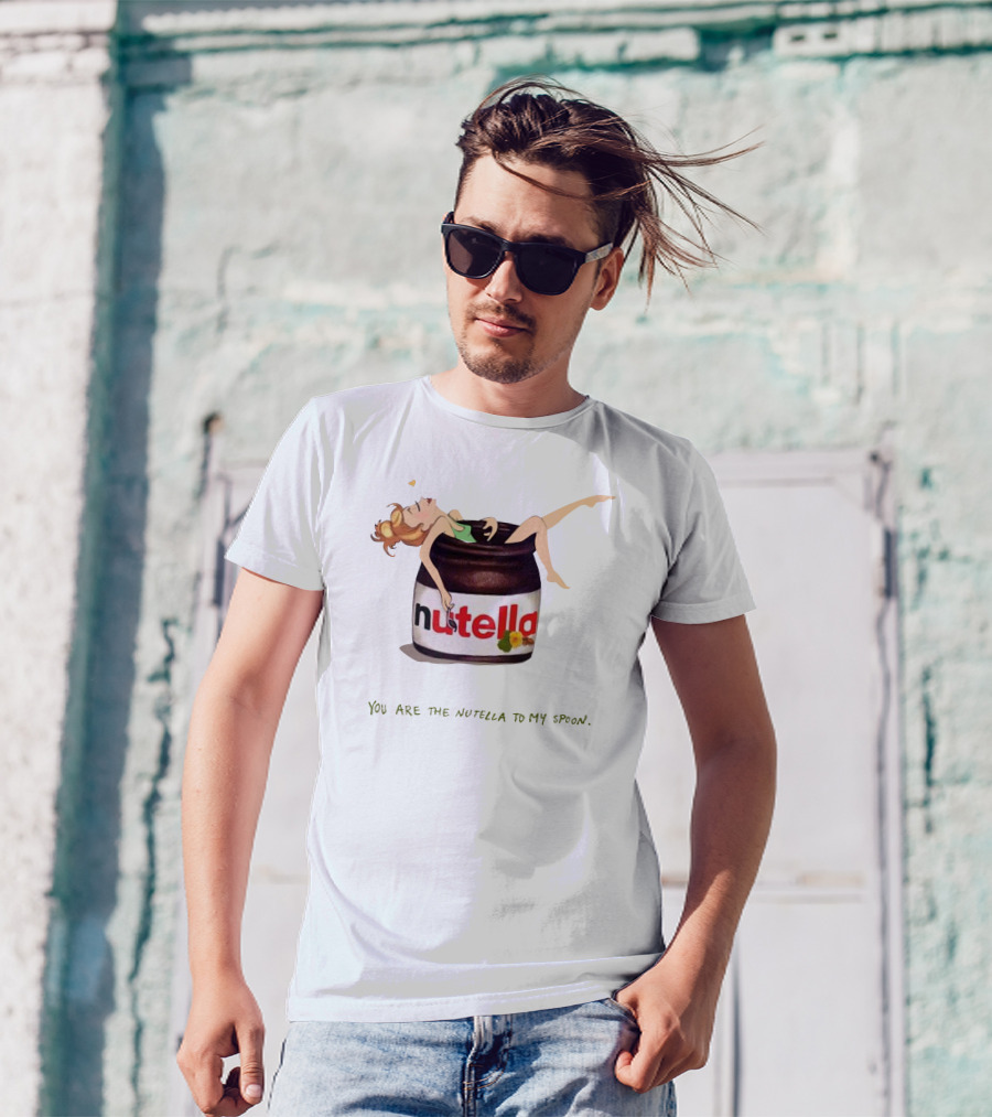 You Are The Nutella To My Spoon Nutella Jar Hugging T-Shirt