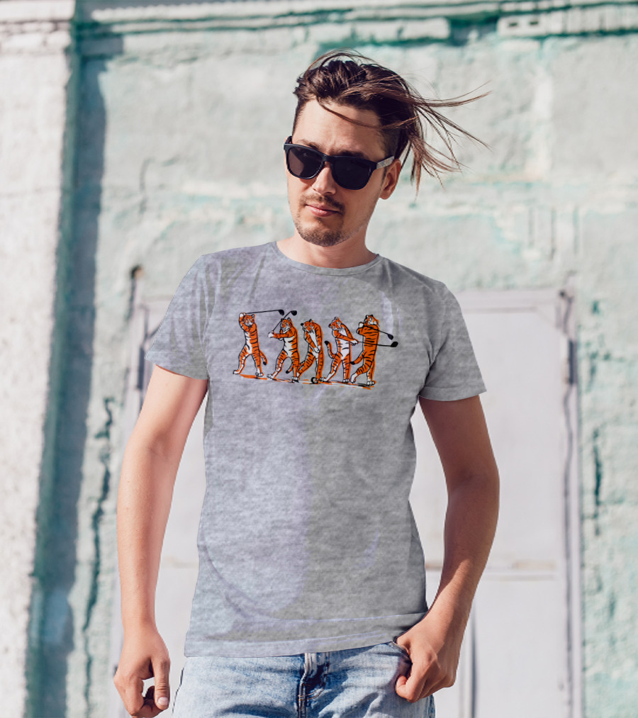 Golf Tiger Swing Sequence T-Shirt