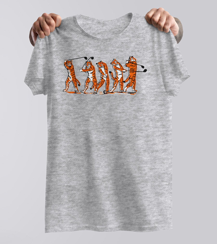 Golf Tiger Swing Sequence T-Shirt