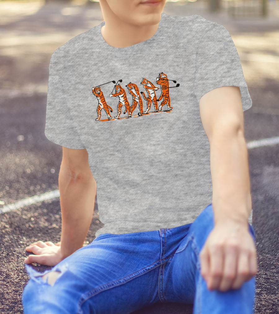 Golf Tiger Swing Sequence T-Shirt