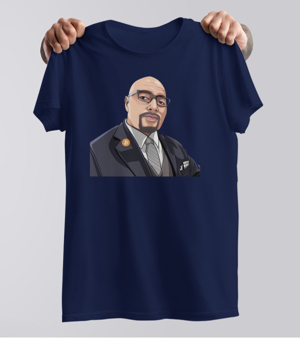 Lord Fusitu'a Bitcoin Enamel Pin Suit And Tie T-Shirt