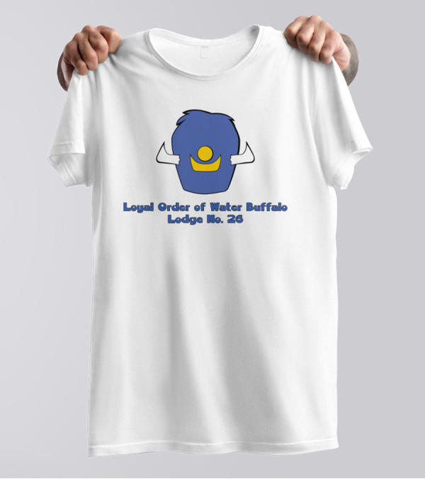 Loyal Order Of Water Buffalo Lodge No 26 Flintstones Club Emblem T-Shirt