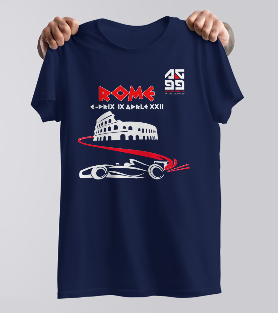 Rome E-Prix IX Aprile XXII AG99 Official Fan Club Antonio Giovinazzi T-Shirt