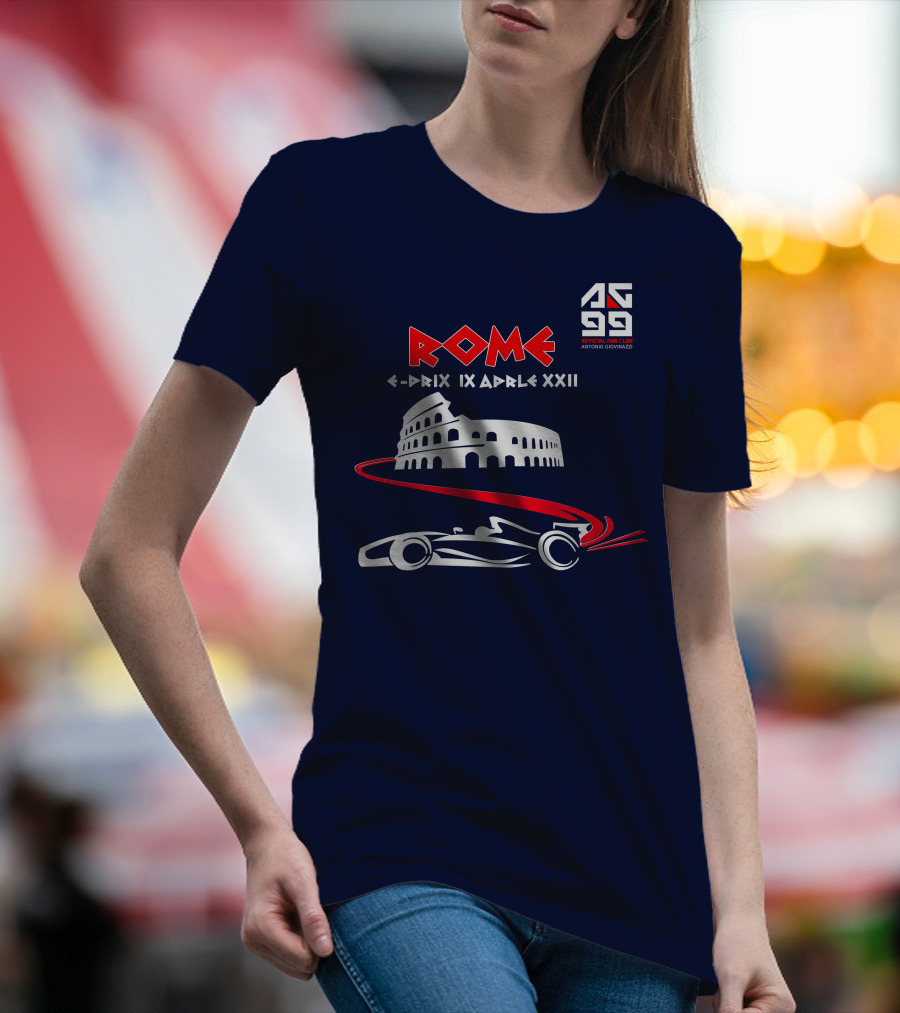 Rome E-Prix IX Aprile XXII AG99 Official Fan Club Antonio Giovinazzi T-Shirt