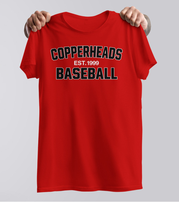 Copperheads Est 1999 Baseball Team Logo T-Shirt