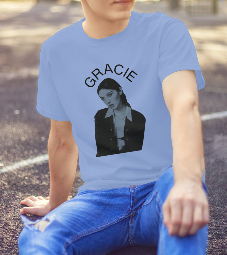 Gracie Vintage Style Portrait Tour Aesthetic T-Shirt