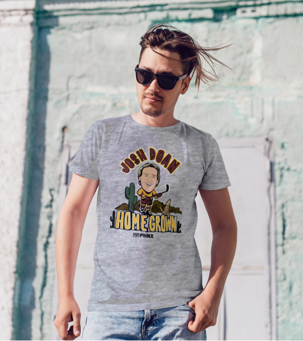 Josh Doan Homegrown PHNX Cactus Desert Hockey T-Shirt
