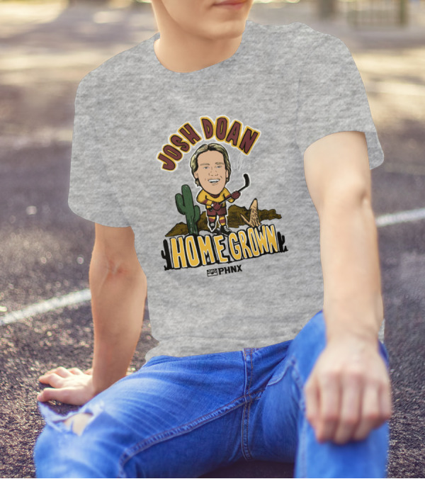 Josh Doan Homegrown PHNX Cactus Desert Hockey T-Shirt