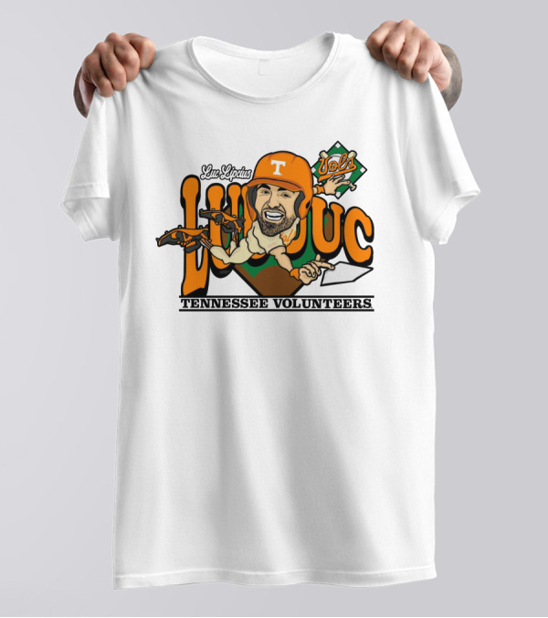 Luc Lipcius Vols Tennessee Volunteers Baseball Caricature T-Shirt