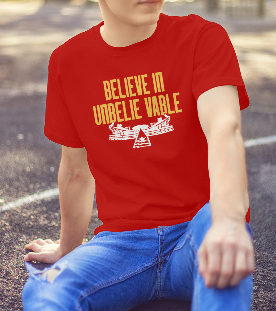 Kansas City Chiefs Believe In Unbelievable Stadium Emblem T-Shirt