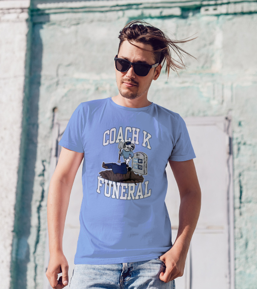 Coach K Funeral Tombstone 94 81 78 73 Duke Rivalry Iconic T-Shirt