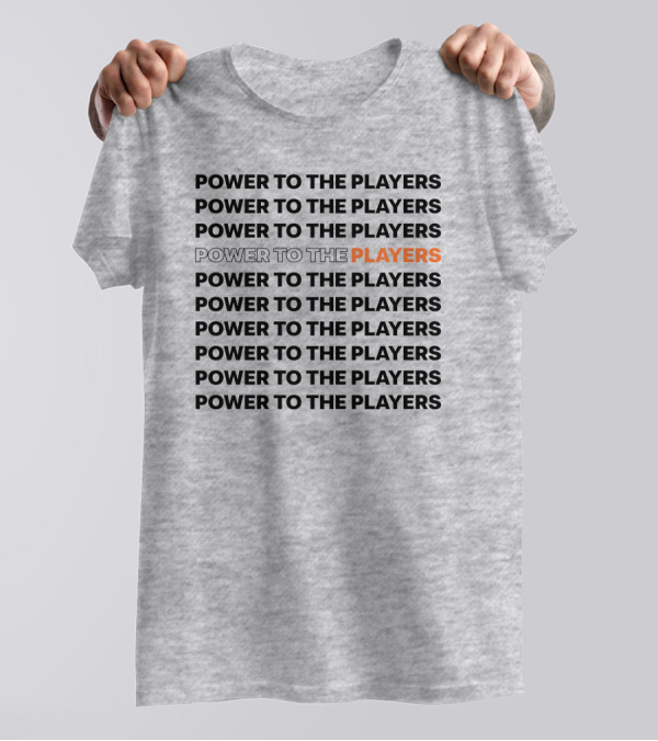 Power To The Players Bold Repeated T-Shirt