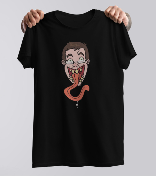 Rickyberwick Ricky Face Cartoon Long Tongue T-Shirt