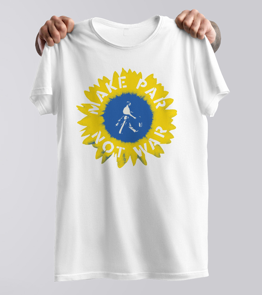 Sunflower Of Peace Make Par Not War Golf Charity T-Shirt